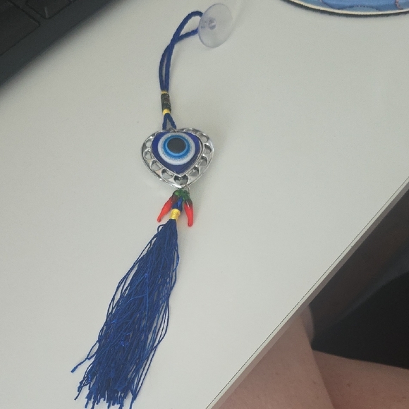 Other - Blue Evil Eye Tassel Suction Cup Charm